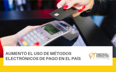 Aumentó el uso de métodos electrónicos de pago en el país