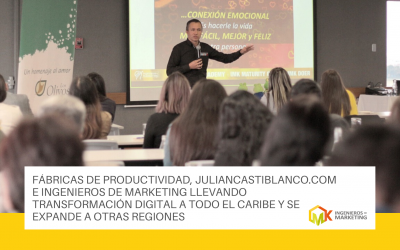 Fábricas de productividad, juliancastiblanco.com e ingenieros de marketing llevando transformación digital a todo el caribe y se expande a otras regiones