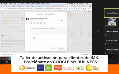 Taller de activación para clientes de IMK. Posiciónate en GOOGLE MY BUSINESS