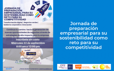 Jornada de preparación empresarial para su sostenibilidad como reto para su competitividad