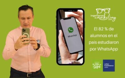 El 82 % de alumnos en el país estudiaron por WhatsApp