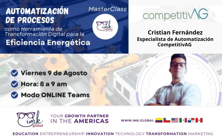 MasterClass Automatización de procesos: como Herramienta de Transformación Digital para la Eficiencia Energética