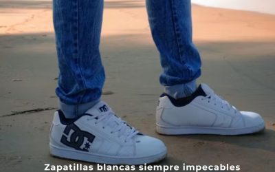 Zapatillas blancas siempre impecables